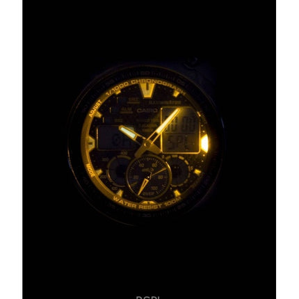 Renoveret Casio Chronograph World Time Analog Digital AQ-190WD-1AV herreur