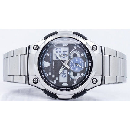Renoveret Casio Chronograph World Time Analog Digital AQ-190WD-1AV herreur