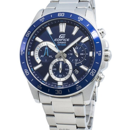 Renoveret Casio Edifice Chronograph Quartz EFV-570D-2AV herreur