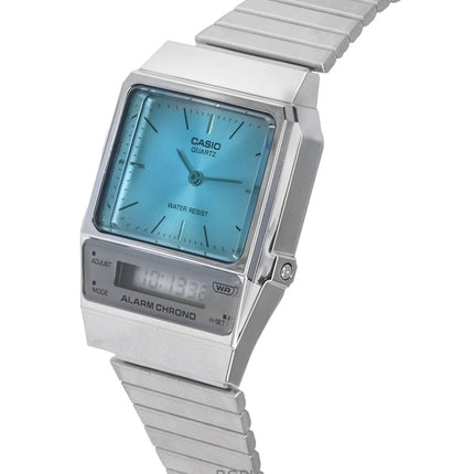 Renoveret Casio Vintage Analog Digital Rustfrit Stål Armbånd Quartz AQ-800EC-2A Unisex Ur
