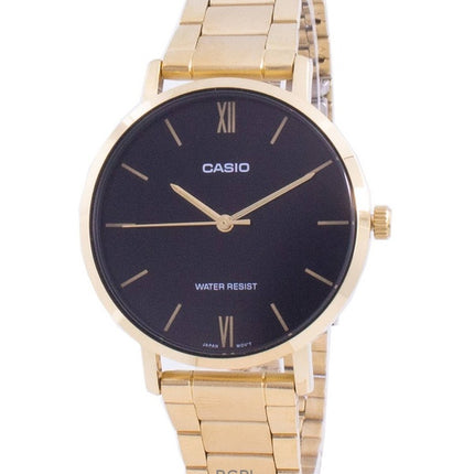 Renoveret Casio Analog Black Dial Quartz LTP-VT01G-1B dameur