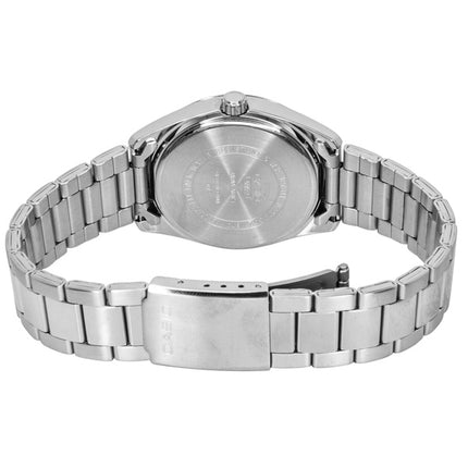 Casio analog rustfrit stål sort urskive kvarts UTP-1302PD-1AV unisexur