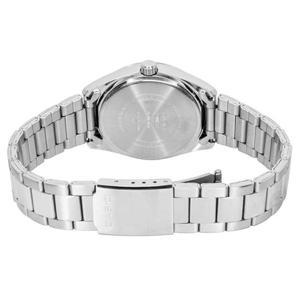 Casio analog rustfrit stål sølv urskive kvarts UTP-1302PD-7AV unisex ur