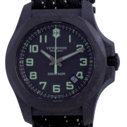 Victorinox INOX Carbon Black Diver&#39,s Quartz 241859 200M Herreur