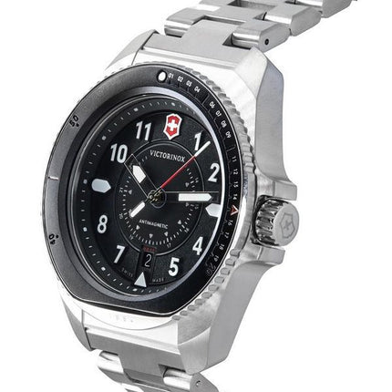 Victorinox Swiss Army Journey 1884 Antimagnetic Black Dial Quartz Diver's 242009 200M herreur