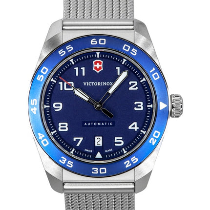 Victorinox Swiss Army rustfrit stål blå urskive automatisk 242045 100M herreur