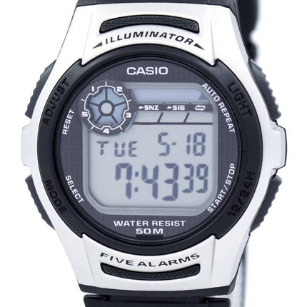Casio ungdom Illuminator dobbelt tid Digital W-213-1AV W213-1AV Herreur