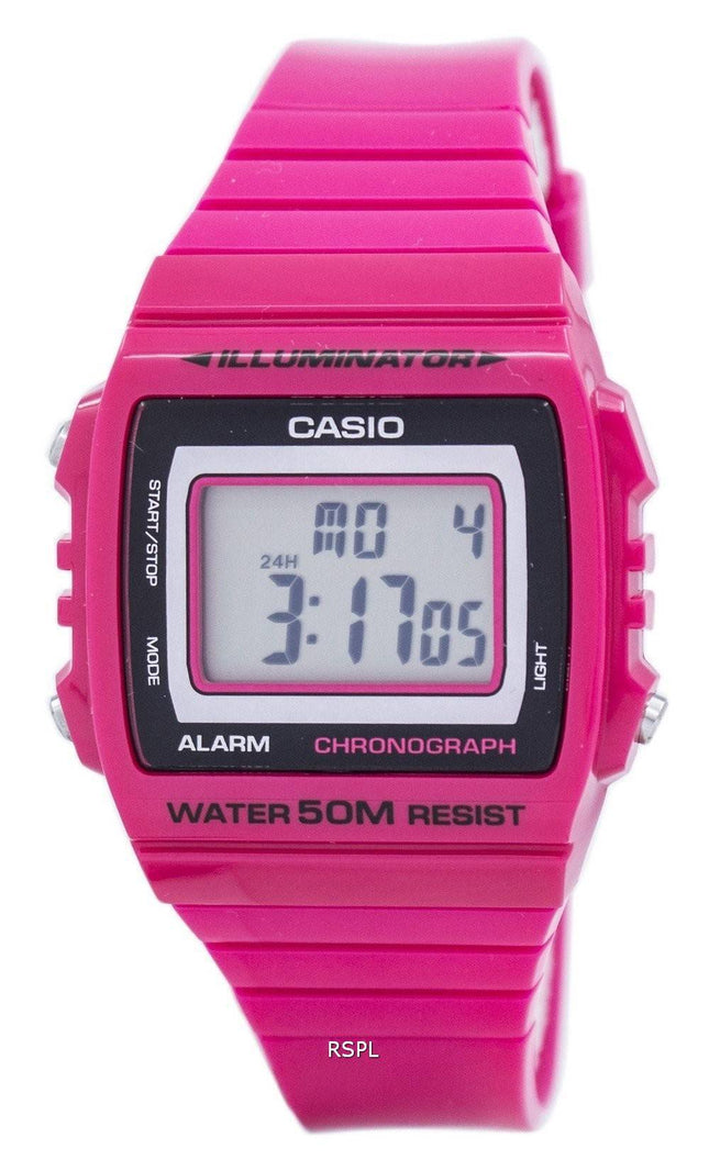 Casio Illuminator Chronograph Alarm Digital W-215H-4AV Herreur