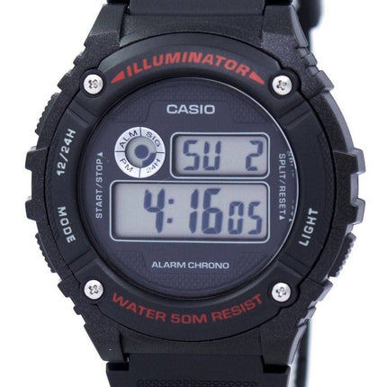 Casio Sports Illuminator Alarm Chrono Digital W-216H-1AV Herreur