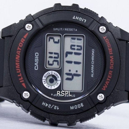 Casio Sports Illuminator Alarm Chrono Digital W-216H-1AV Herreur