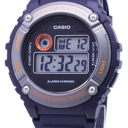 Casio ungdom W-216H-2BV W216H-2BV Illuminator kvarts Unisex ur