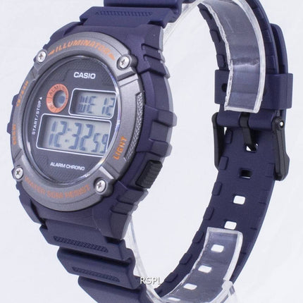 Casio ungdom W-216H-2BV W216H-2BV Illuminator kvarts Unisex ur