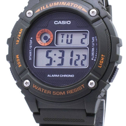 Casio ungdom W-216H-3BV W216H-3BV Illuminator kvarts Unisex ur