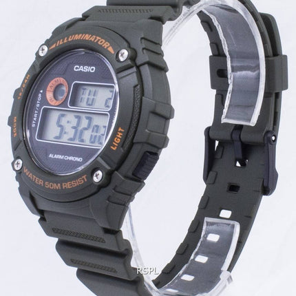 Casio ungdom W-216H-3BV W216H-3BV Illuminator kvarts Unisex ur