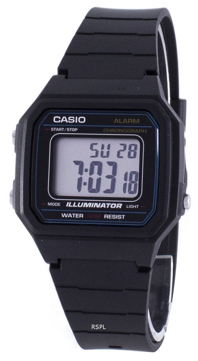 Casio Classic Illuminator Chronograph Alarm W-217H-1AV W217H-1AV Herreur