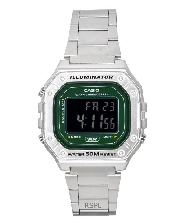 Casio Digital Stainless Steel Quartz W-218HD-3AV Men's Watch