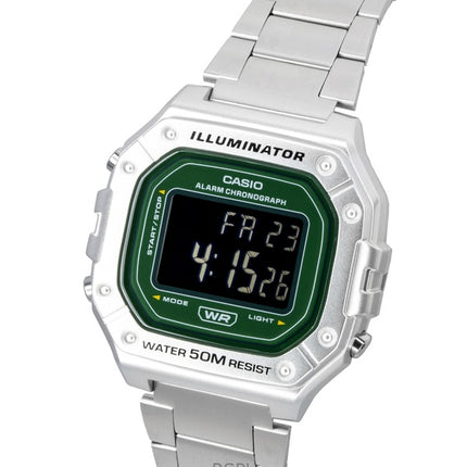 Casio Digital Stainless Steel Quartz W-218HD-3AV Men's Watch