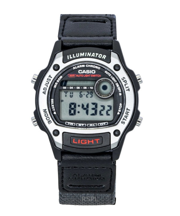 Casio Standard Digital Læder- og Stoffrem Quartz W-220HF-8AV Unisex Ur