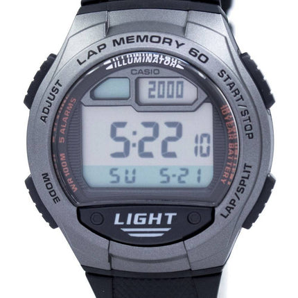 Casio ungdom Illuminator dobbelt tid Digital W-734-1AV W734-1AV Herreur
