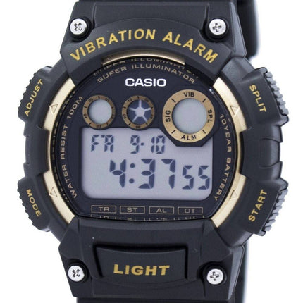 Casio Super Illuminator vibrationer Alarm Digital W-735H-1A2V Herreur