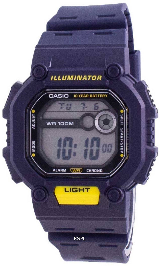 Casio Youth Illuminator Digital W-737H-2A W737H-2A 100M Herreur