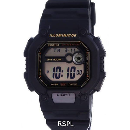 Casio Digital Dial Resin Quartz W-737HX-1A W737HX-1 Quartz 100M herreur