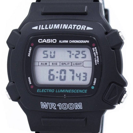 Casio Illuminator Electro Luminescence Chronograph Alarm W-740-1V Herreur