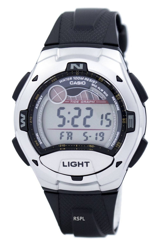 Casio Digital sport tidevand graf Illuminator W-753-1AVDF W-753-1AV Herreur