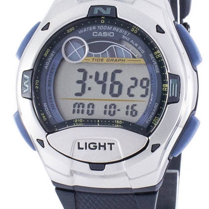 Casio Sports Illuminator tidevandet graf Moon fase Digital W-753-2AV W753-2AV Herreur