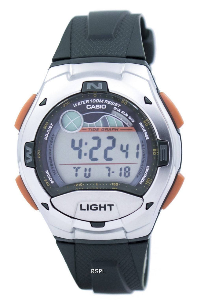 Casio Digital sport tidevand graf Illuminator W-753-3AVDF W-753-3AV Herreur