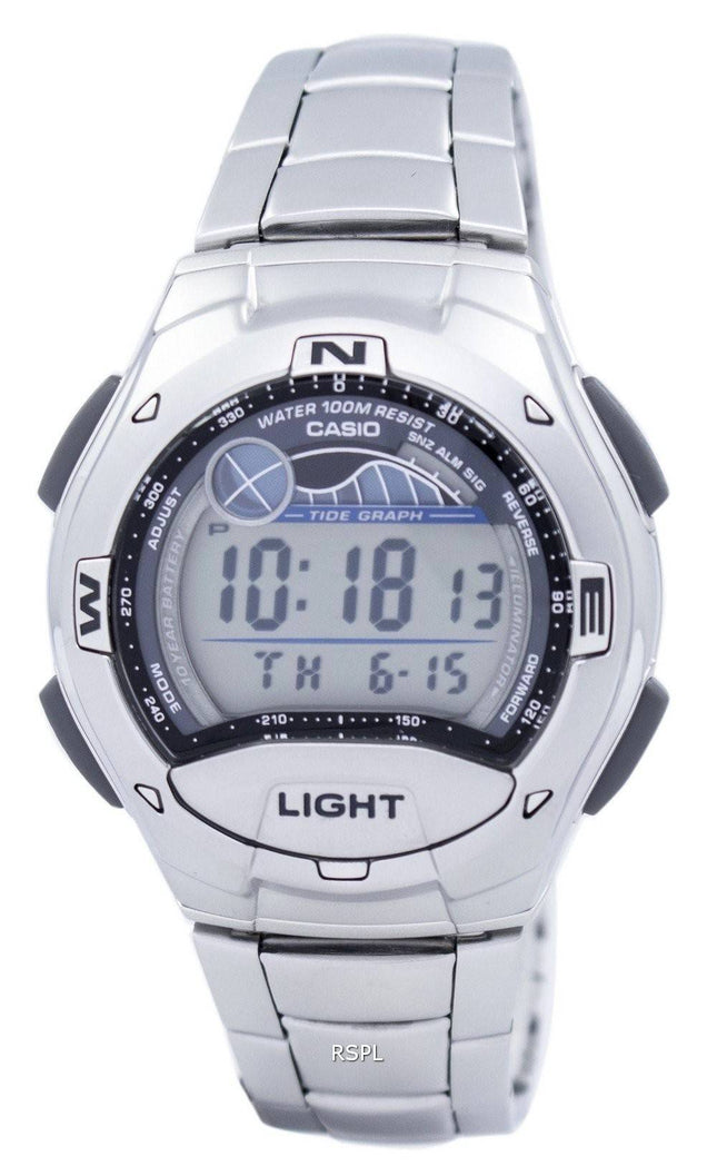 Casio Dual tid Alarm tidevandet graf Digital W-753D-1AV W753D-1AV Herreur