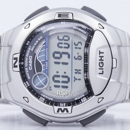 Casio Dual tid Alarm tidevandet graf Digital W-753D-1AV W753D-1AV Herreur