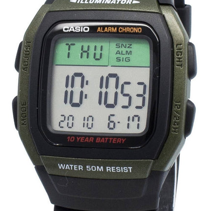 Casio Youth W-96H-3AV W96H-3AV Dobbelt tid Chrono 10 års batteri Herreur