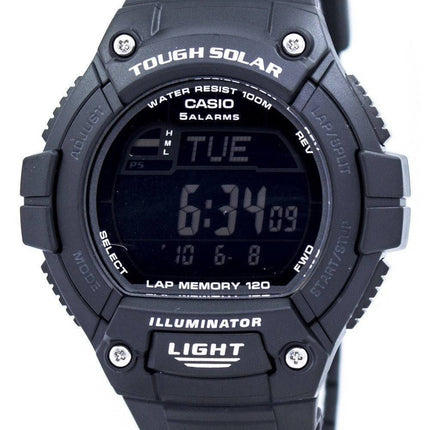 Casio Illuminator hård sol Lap hukommelse Alarm Digital W-S220-1BV Herreur