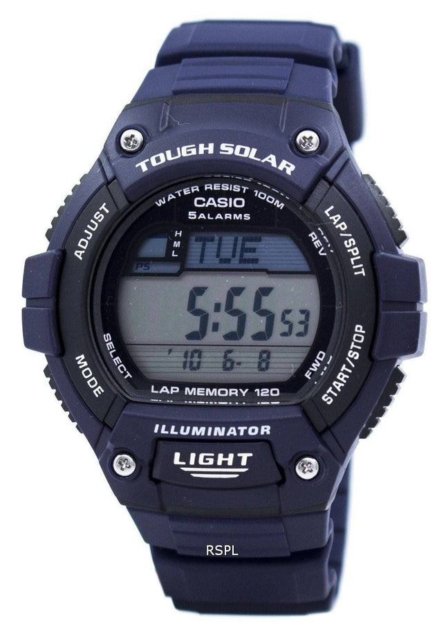 Casio Illuminator hård sol Lap hukommelse Alarm Digital W-S220-2AV Herreur