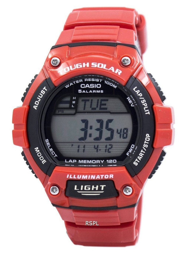 Casio Illuminator hård sol Lap hukommelse Alarm Digital W-S220C-4AV Herreur