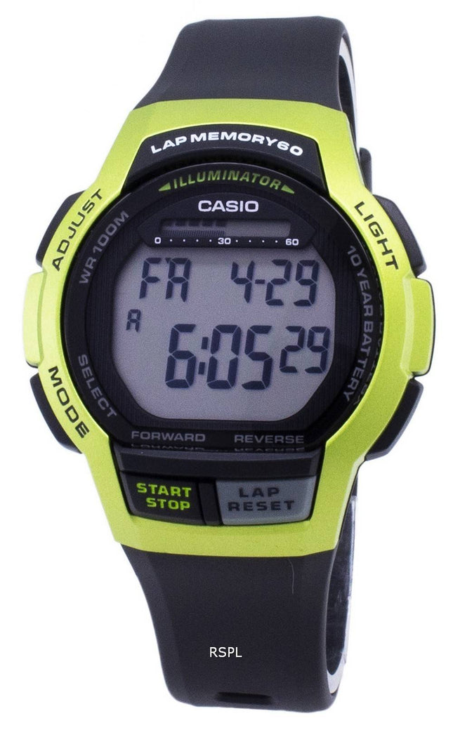 Casio ungdom WS-1000H-3AV WS1000H-3AV Illuminator digitalt Herreur