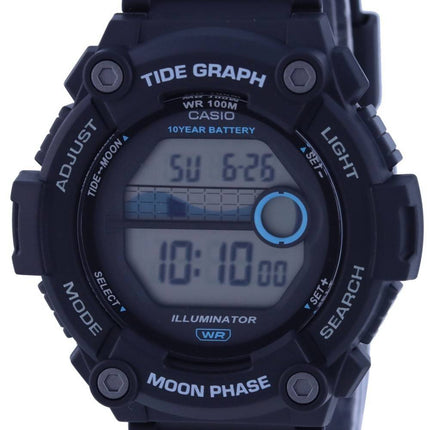 Casio Youth Digital Moon Data Tide Graph WS-1300H-1A WS1300H-1 100M herreur