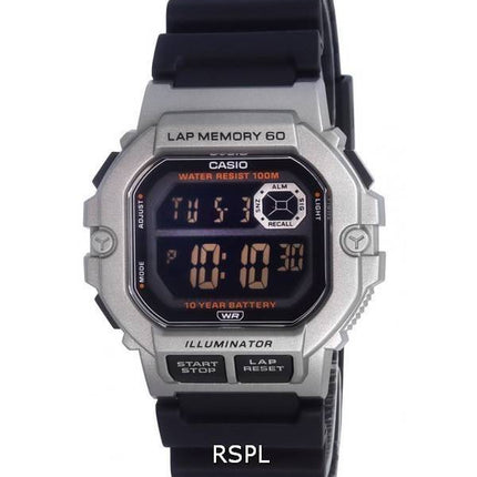 Casio Sports Gear Digital Urskive Quartz WS-1400H-1B WS1400H-1B 100M herreur