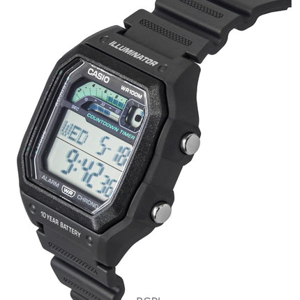 Casio Standard Digital Resin Rem Grå Kvarts WS-1600H-8AV 100M herreur