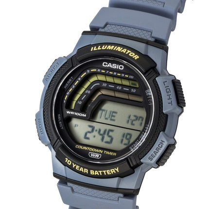 Casio digitalt harpiksrem kvarts WS-1800-2AV 100M herreur