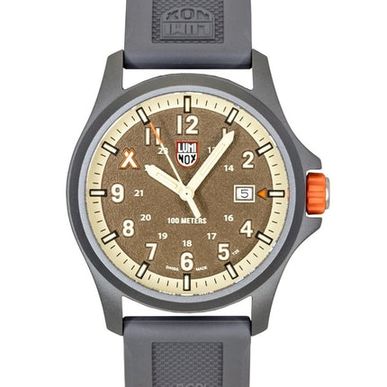Luminox Bear Grylls Survival Land gummirem brun urskive kvarts XB.3716 100M herreur