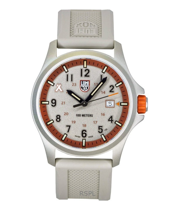 Luminox Bear Grylls Survival Land gummirem beige urskive kvarts XB.3717 100M herreur