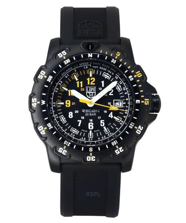 Luminox RECON Point Man Heritage gummi- og nylonrem Black Dial Quartz XL.8825.H.SET 100M herreur