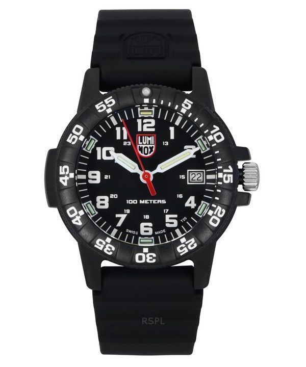 Luminox Leatherback Sea Turtle Silikonerem Black Dial Quartz XS.0301.L 100M herreur