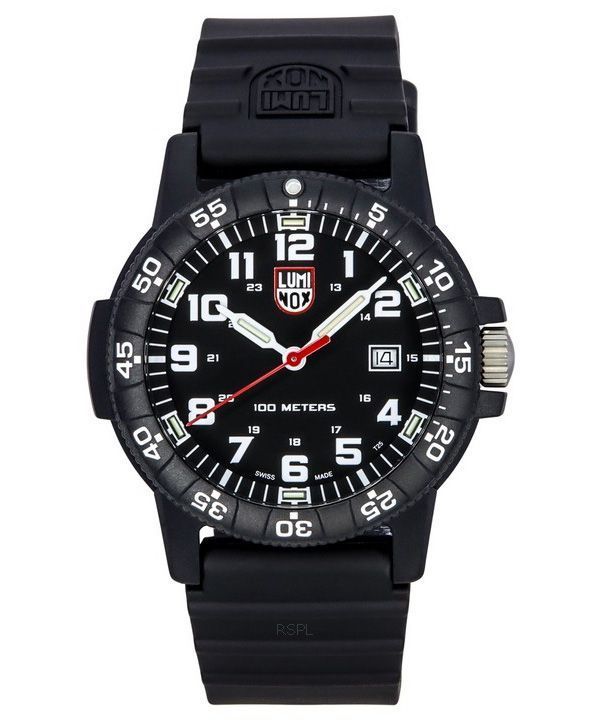 Luminox Leatherback SEA Turtle Giant Polyurethan Rem Black Dial Swiss Quartz XS.0321.L 100M herreur