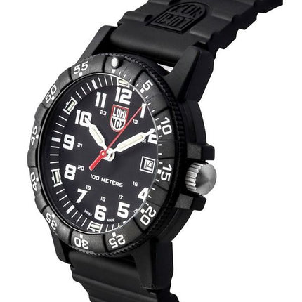 Luminox Leatherback SEA Turtle Giant Polyurethan Rem Black Dial Swiss Quartz XS.0321.L 100M herreur