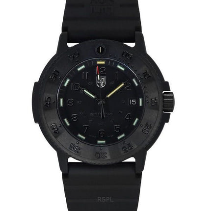 Luminox Original Navy Seal gummirem Black Dial Quartz Diver&#39,s XS.3001.EVO.BO.S 200M herreur