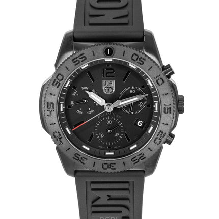 Luminox Pacific Diver Chronograph gummirem sort urskive kvarts XS.3141.BO.1 200M herreur
