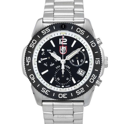Luminox Pacific Diver Chronograph Rustfrit stål Black Dial Quartz XS.3141.M 200M herreur